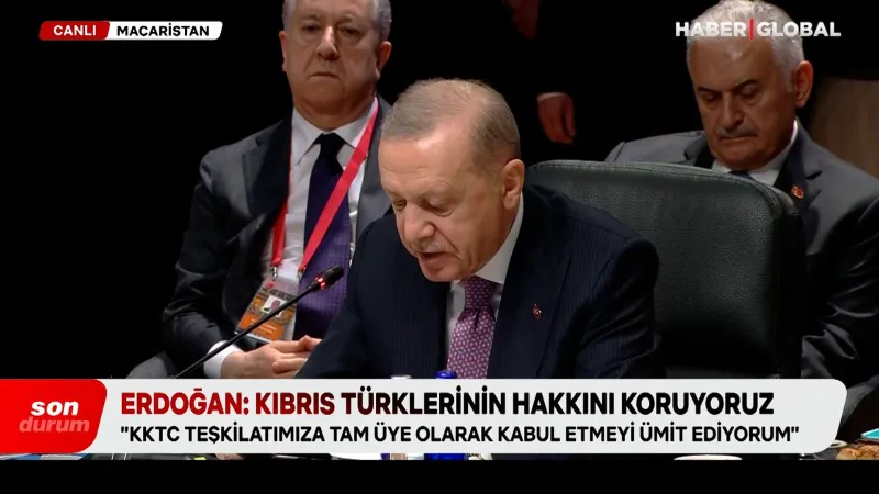 Cumhurbaşkanı Erdoğan: Türk dünyası Kıbrıs Türk'lerine omuz vermelidir