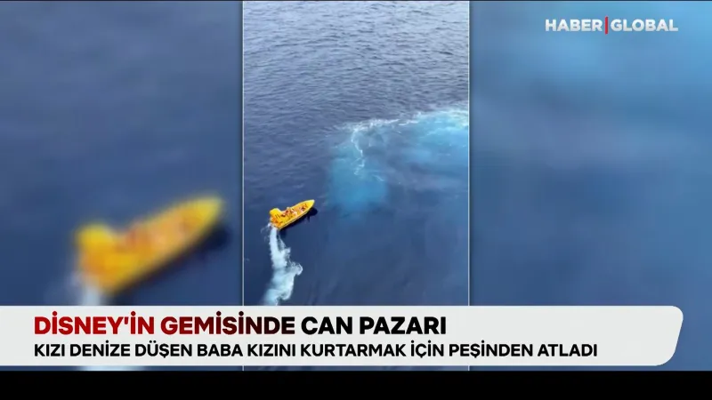 Disney Gemisinde Korku Dolu Anlar: Baba Kızını Kurtarmak İçin Atladı!