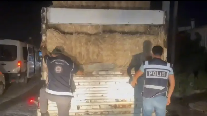 Hatay'da TIR Dehşeti! Samanların Altında 31 Kaçak Göçmen!