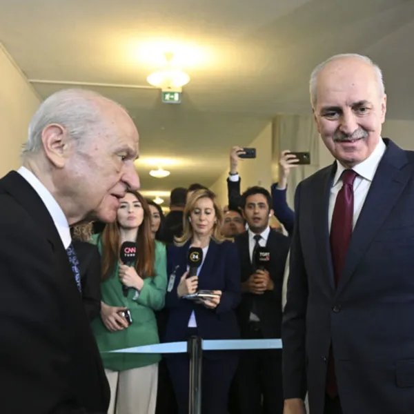Kurtulmuş'tan Bahçeli'ye TBMM'de ziyaret