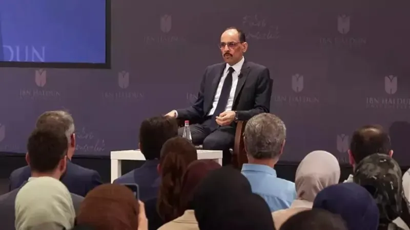 MİT Başkanı Kalın İbn Haldun Akademi'nin kapanış dersine katıldı: Gençlere yerli ve milli vurgusunda bulundu