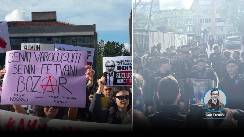 Boğaziçi'nde Nurettin Yıldız Gerginliği! Çevik Kuvvet Müdahale Etti!