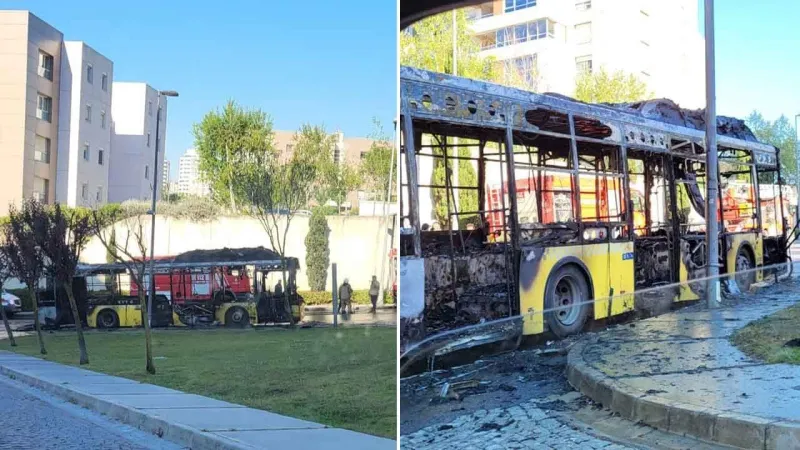 İstanbul'da İETT Otobüsü Alevlere Teslim! İşte O Anlar