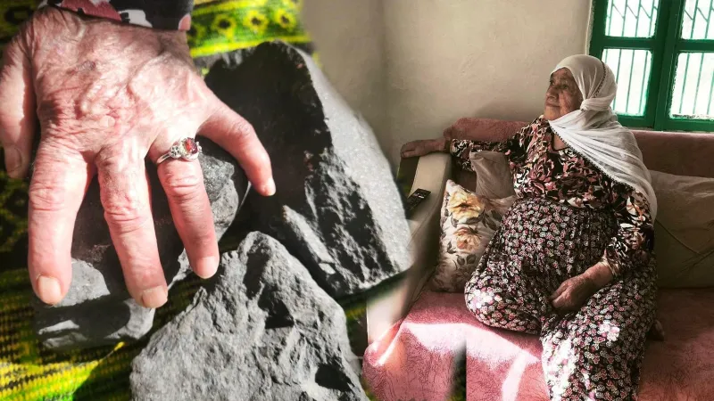 Tunceli'de Şaşkınlık! 85 Yaşındaki Kadının Bahçesine Göktaşı Düştü!