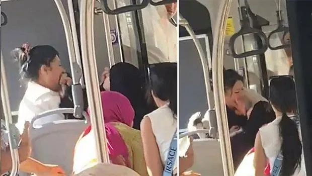 Otobüsteki kavgada tepki çekmişti... Gözaltına alınan kadın adli kontrolle serbest bırakıldı