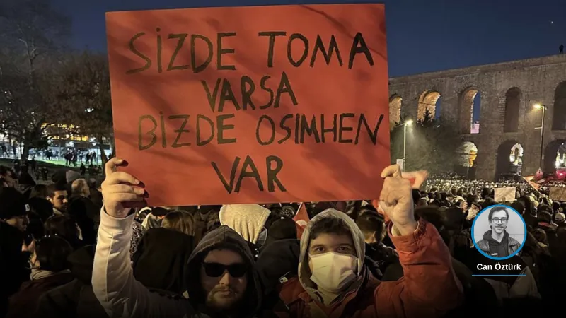 TOMA'ya Osimhen Cevabı: Saraçhane'de Pankart Açan Öğrencilere Tahliye!